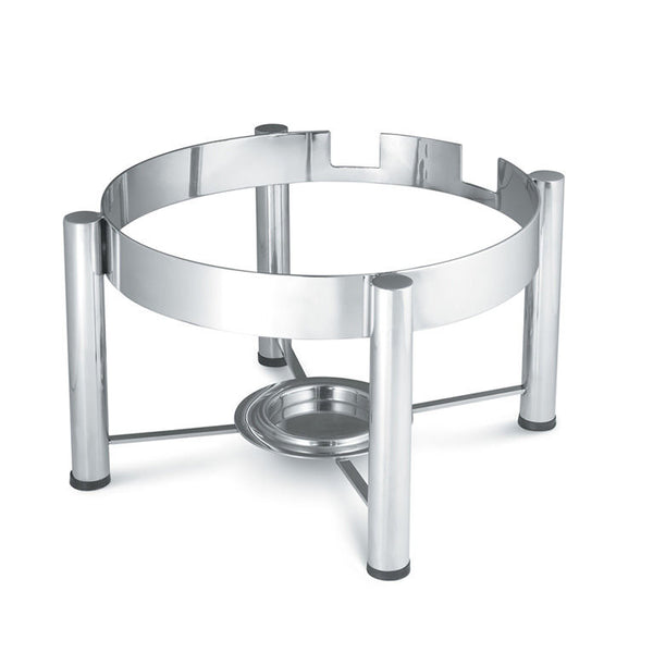 Silver Round Intrigue Induction Chafer Stand