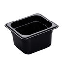100mm Deep High Heat 1/6 GN Pan Black