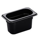 100mm Deep High Heat 1/9 GN Pan Black
