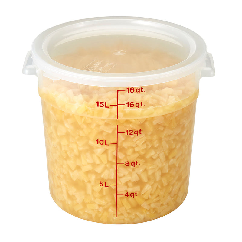 Cambro 11.4 - 20.8L Polyproplene Translucent Round Lid