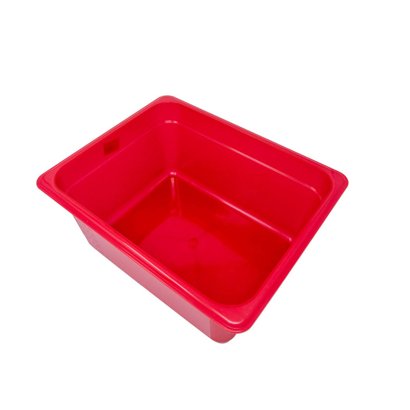 Cambro 150 mm tiefe 1/2 rote GN-Pfanne aus Polypropylen 