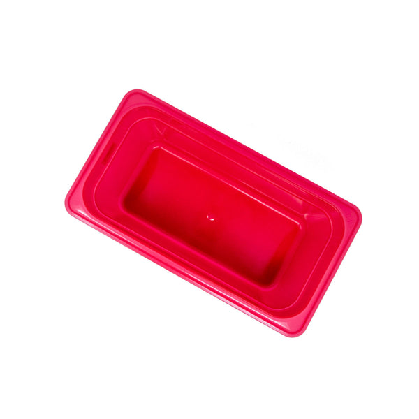 Cambro 150 mm tiefe 1/3 rote GN-Pfanne aus Polypropylen 