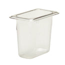 Cambro 150 mm tiefe 1/9 GN-Pfanne aus transparentem Polycarbonat 