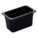 150mm Deep High Heat 1/4 GN Pan Black
