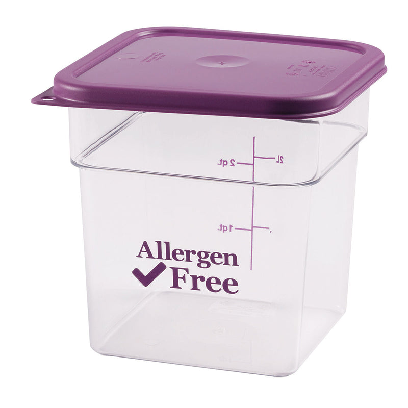 Cambro 3,8 l Allergen-Aufbewahrungsbehälter, quadratisch