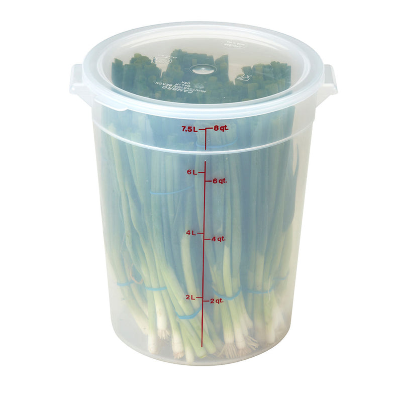 Cambro 5,7–7,6 l transparenter runder Deckel aus Polypropylen