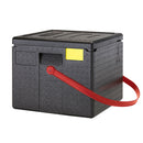 Cambro GoBox™ Boîte à pizza à chargement par le haut avec sangle rouge 