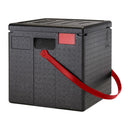 Cambro GoBox™ Boîte à pizza à chargement par le haut avec sangle rouge 