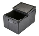 Cambro GoBox™ Boîte alimentaire à chargement par le haut avec couvercle rabattable à charnière 