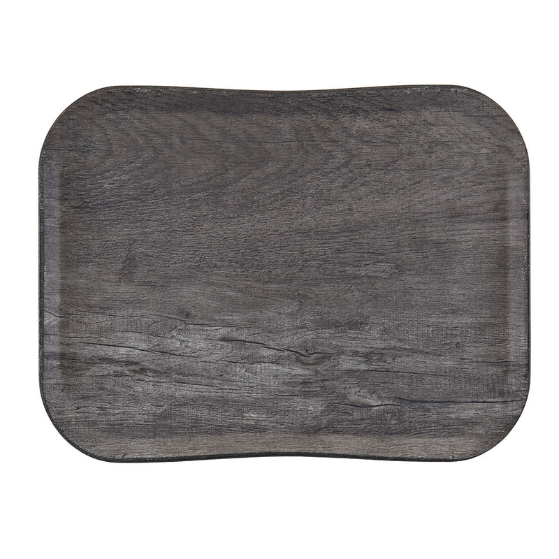 Cambro Grey Oak Versa Century Strukturiertes, transparentes Tablett 330 x 430 mm 