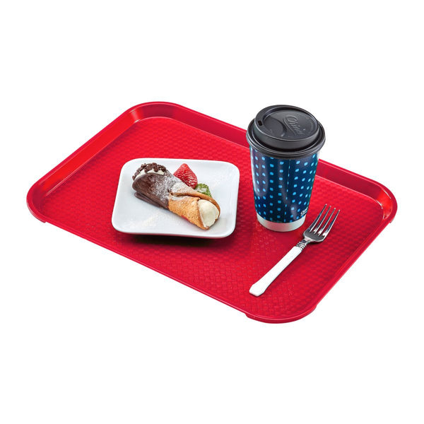 Rotes Fast-Food-Tablett 12X16