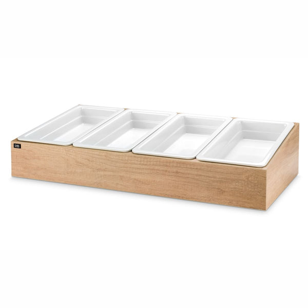 Oak Cutlery Bin for Trolley