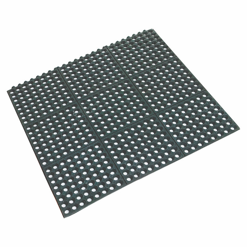 D900mm Black Natural Rubber Floor Mat