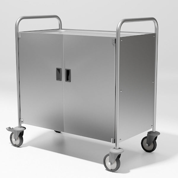 Pujadas Sanitary Service Trolley with Sides & Doors