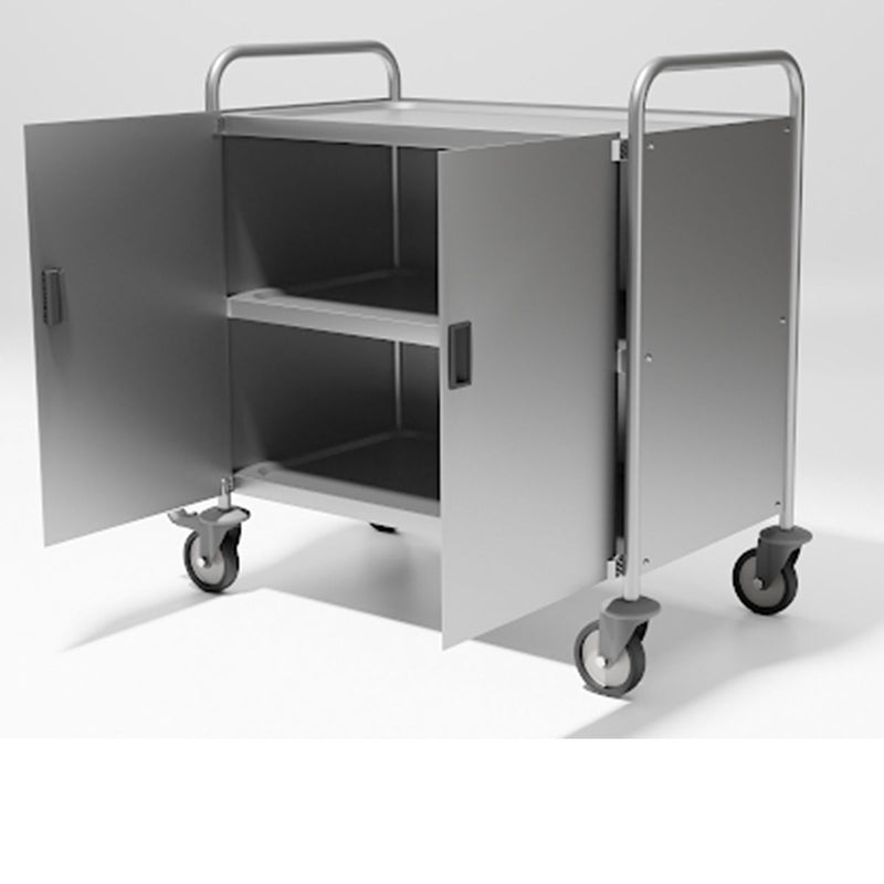 Pujadas Sanitary Service Trolley with Sides & Doors