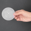 Couvercles en polystyrène recyclable Fiesta pour gobelets en papier froid de 12 oz 80 mm (paquet de 1000)