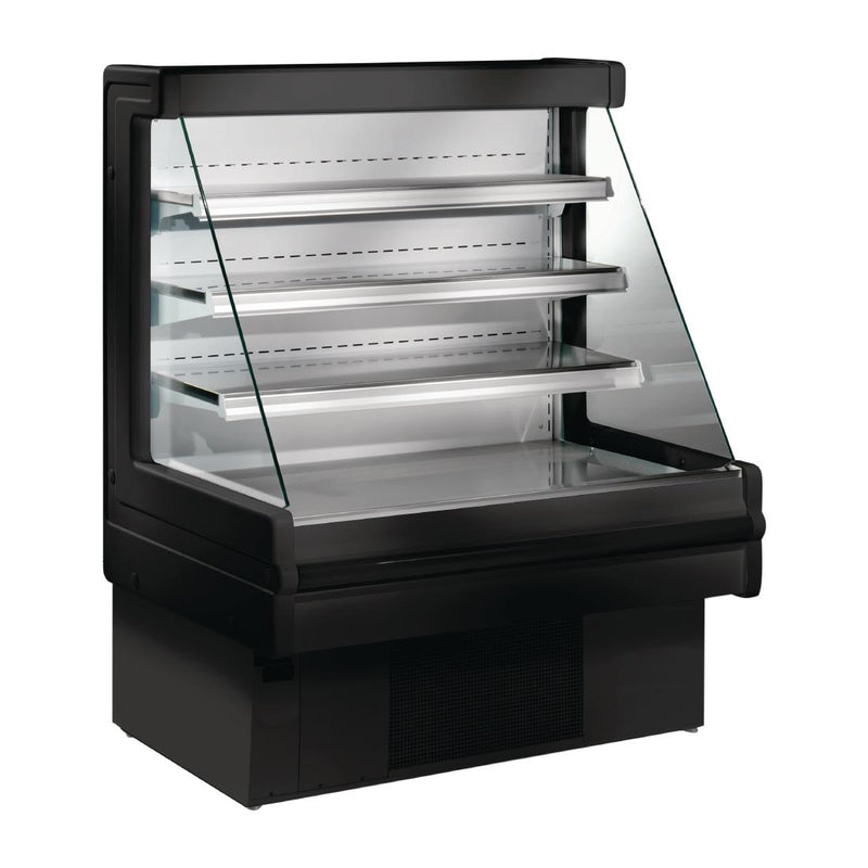 Zoin Mandy Low Profile Multi-Deck-Display-Kühlschrank, Schwarz, 1000 mm