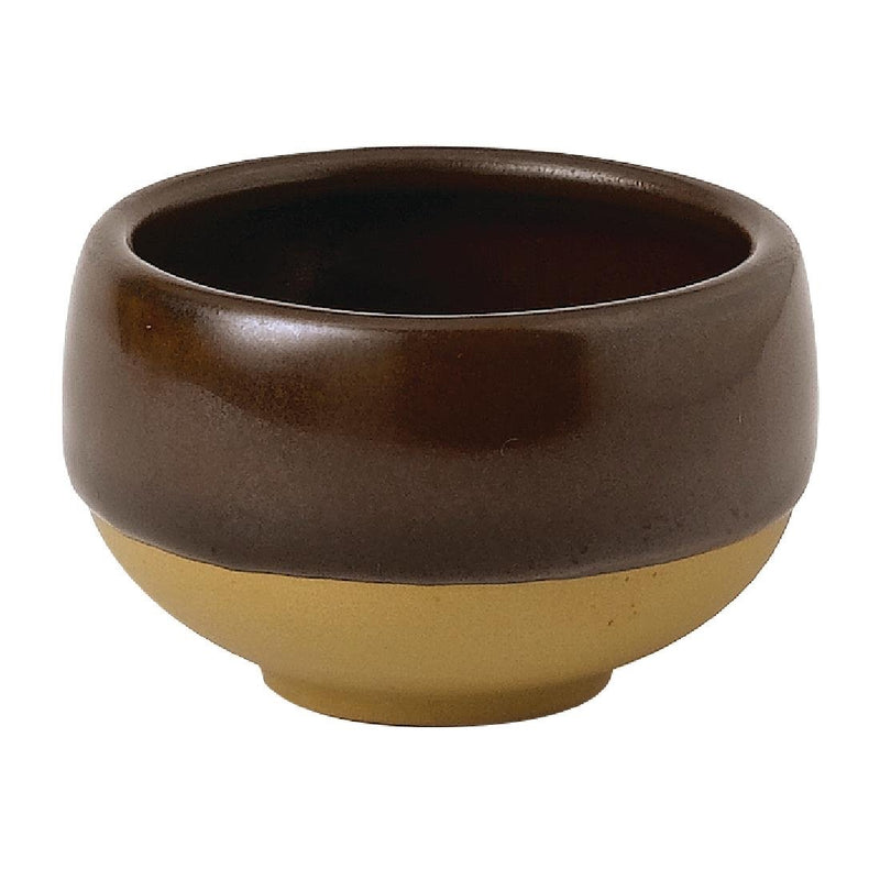 Churchill Emerge Cinnamon Brown Deep Bowl 90mm (Pack of 12)