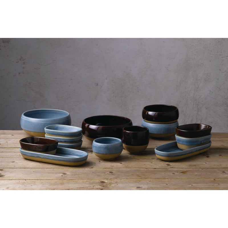 Churchill Emerge Oslo Blue Dish 120 x 90mm (Pack of 6)