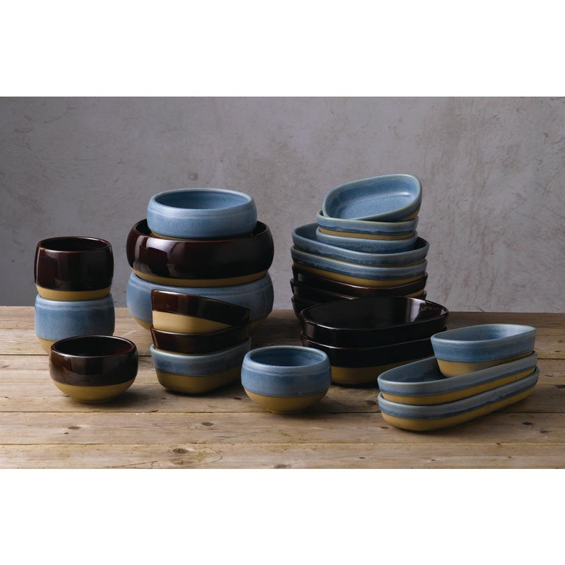 Churchill Emerge Oslo Blue Dish 120 x 90mm (Pack of 6)