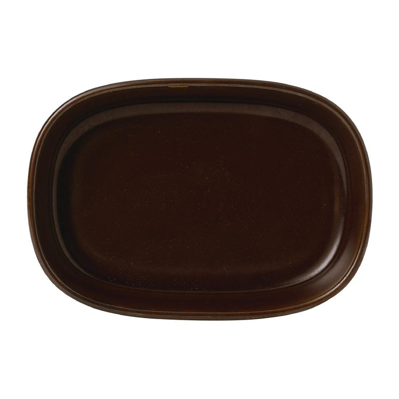 Churchill Emerge Cinnamon Brown Tray 170 x 117mm (Pack of 6)