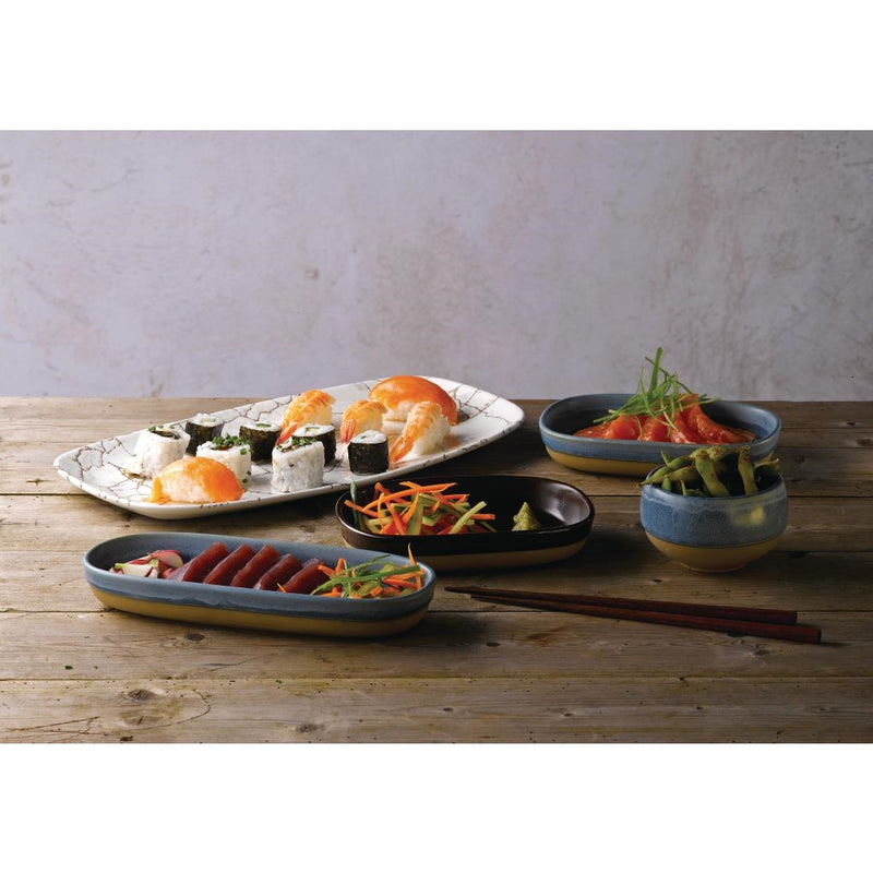 Churchill Emerge Dish Oslo Blue 170 x 120mm (Pack of 6)