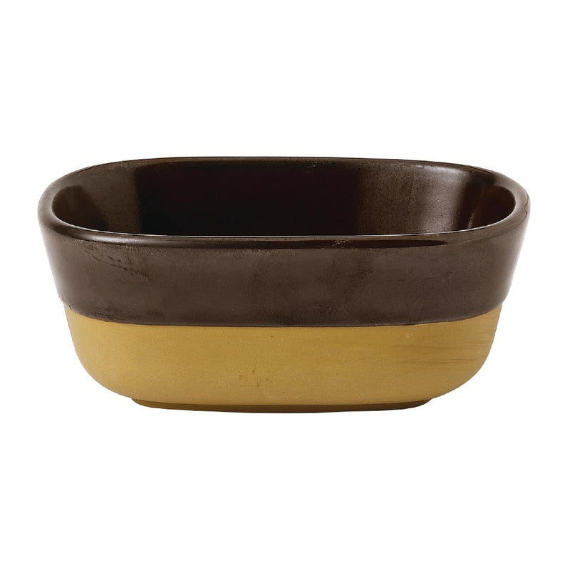 Churchill Emerge Cinnamon Brown Dish 120 x 90mm (Pack of 6)