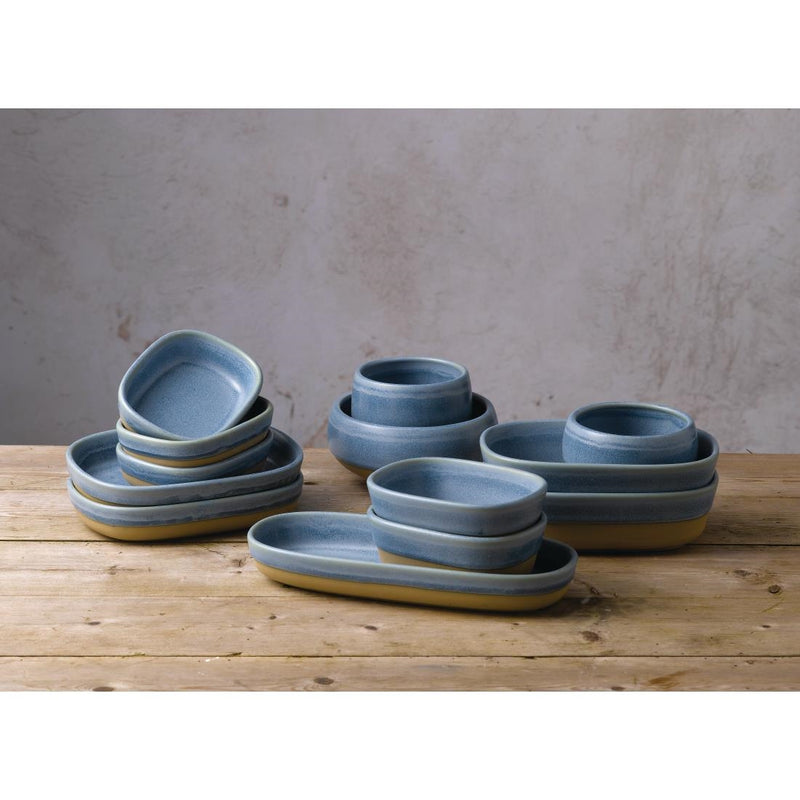 Churchill Emerge Oslo Blue Dish 120 x 90mm (Pack of 6)