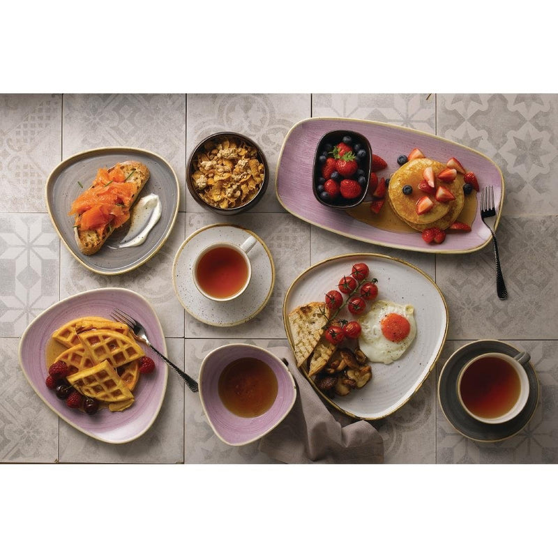 Churchill Stonecast Lavender Chefs Oblong Plate 298 x 152mm (Pack of 12)