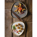 Churchill Stonecast Grey Triangle Walled Chefs Plate 200mm (Pack of 6)