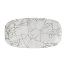 Churchill Studio Prints Kintsugi Achatgrauer Chefs-Teller, länglich, 352 x 187 mm, 6 Stück