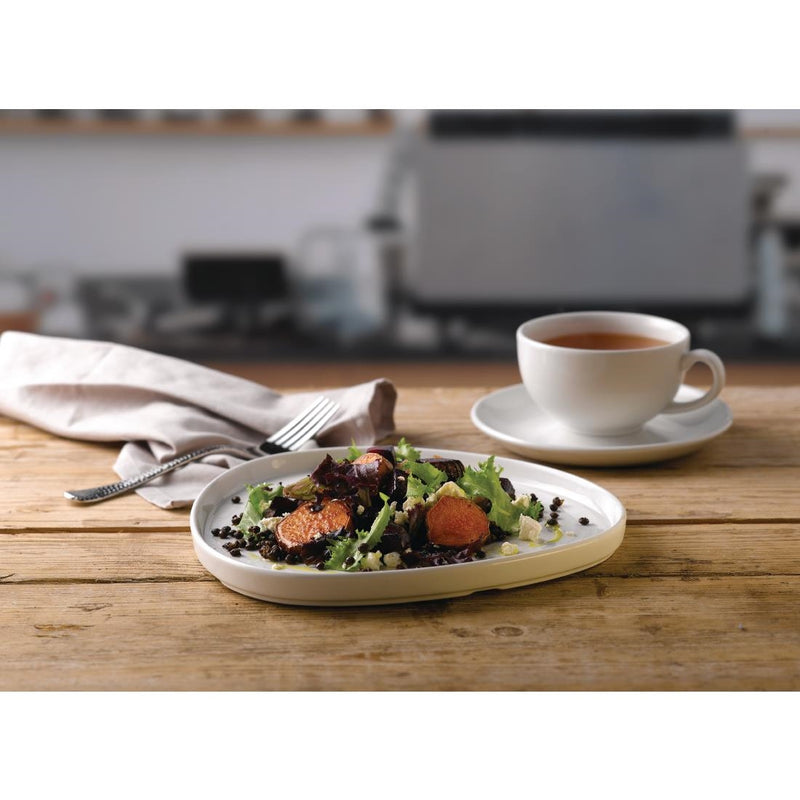 Churchill White Triangle Walled Chefs Plate 260mm (Pack of 6)