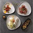 Assiette de chef à parois triangulaires blanches Churchill 200 mm (paquet de 6)