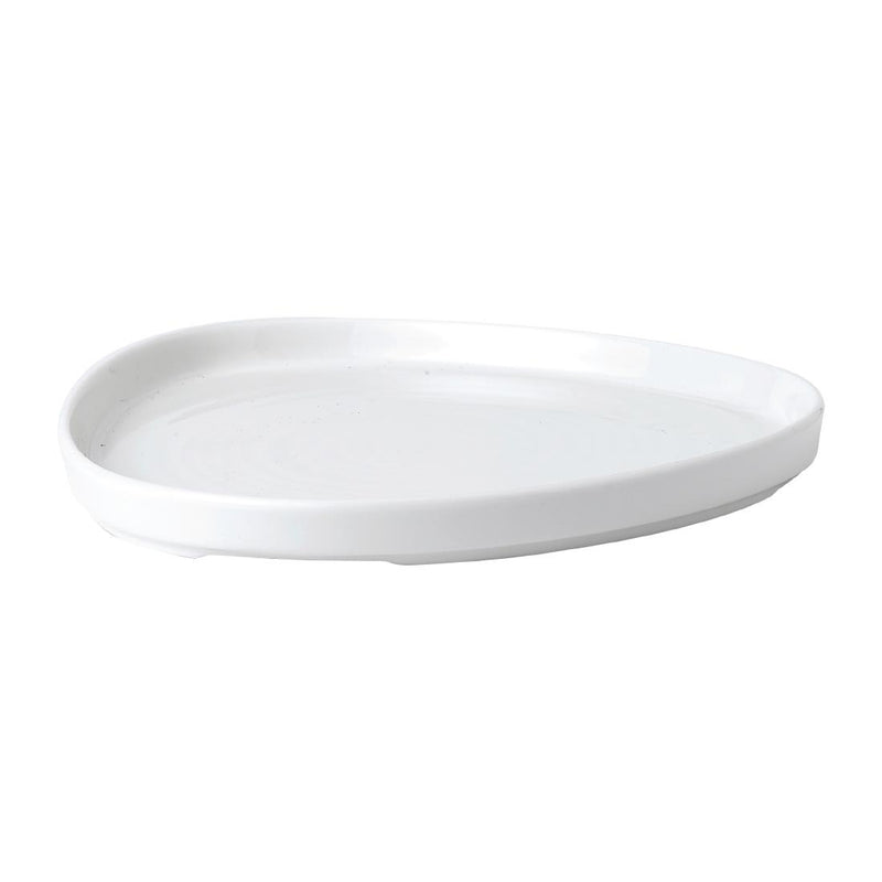 Churchill White Triangle Walled Chefs Plate 200mm (Pack of 6)