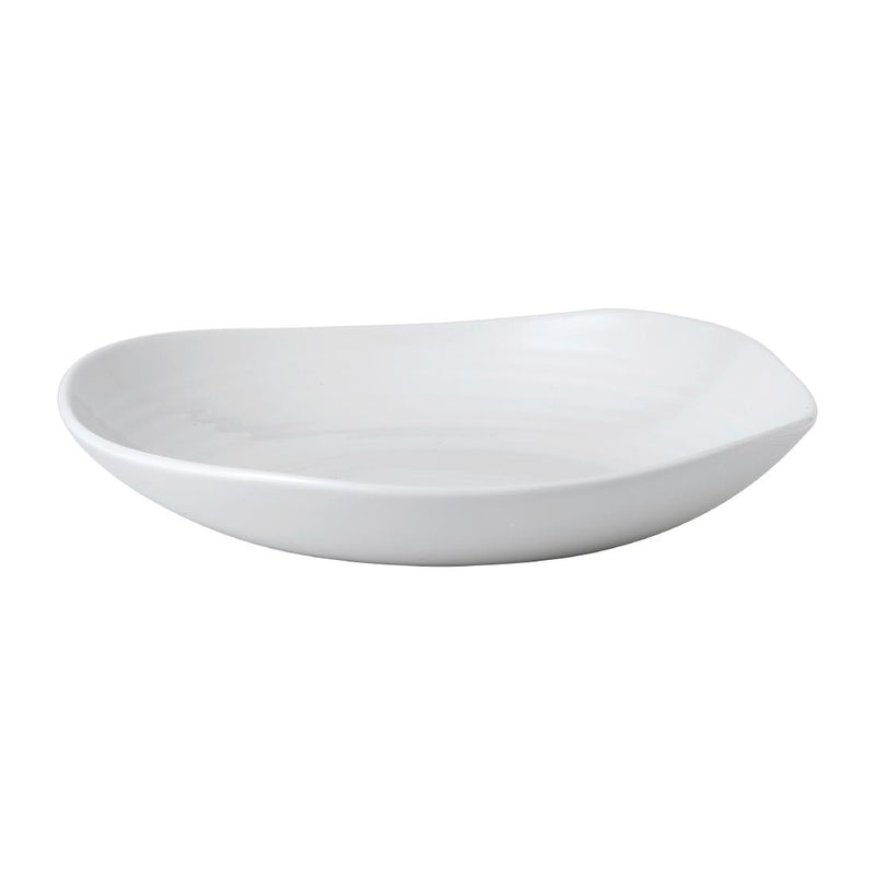 Dudson White Organic Coupe Wobbly Bowl 288mm (Pack of 6)