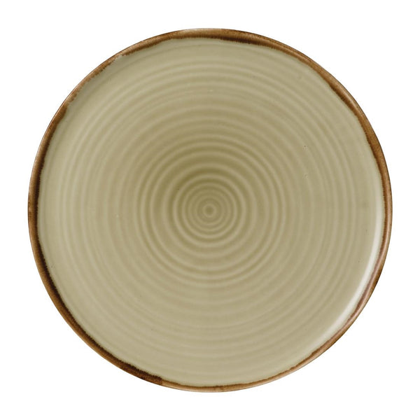 Dudson Harvest Linen Organic Coupe Flat Plate 317mm (Pack of 6)