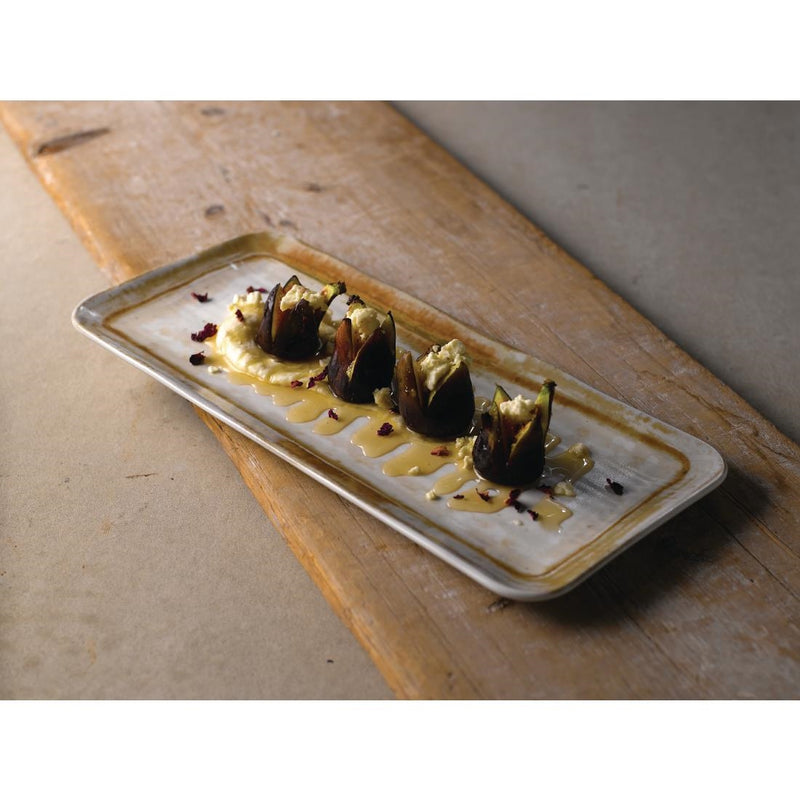 Dudson Sandstone Organic Rectangular Plate 269 x 160mm (Pack of 12)