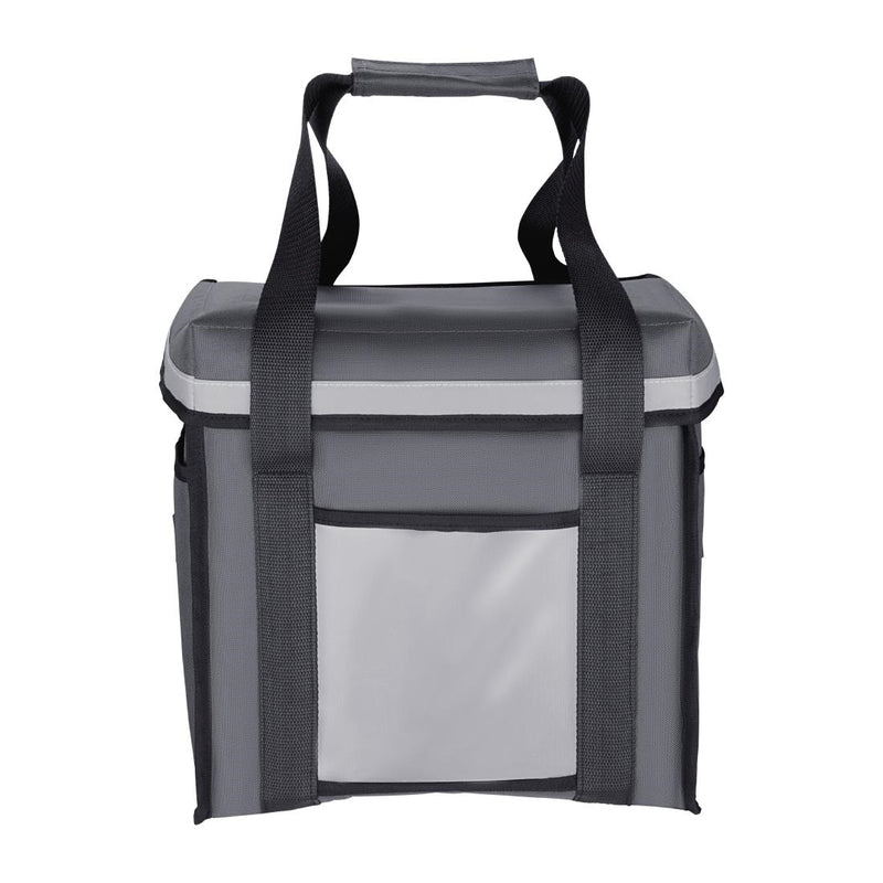 Vogue Insulated Top Loading Delivery Bag Grey 330x230x330mm