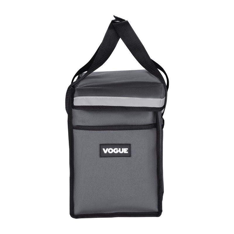 Vogue Insulated Top Loading Delivery Bag Grey 330x230x330mm