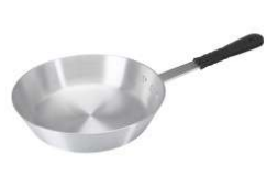24cm Stainless Steel Frying Pan With Silicon Grip