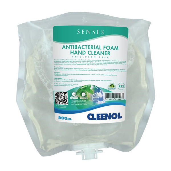 Cleenol Senses Antibakterieller Schaum-Handreiniger, 800 ml (3er-Pack)