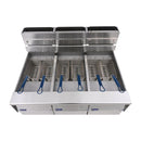 Pitco Triple Tank LPG Solstice Filtration Fryer G14S/FD-FFF