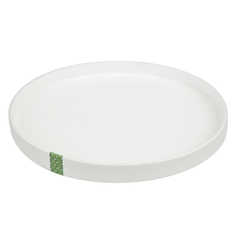 Vegware 185-Serie Kompostierbarer Bon Appetit breiter, mit PLA ausgekleideter Futternapfdeckel aus Papier (300 Stück)