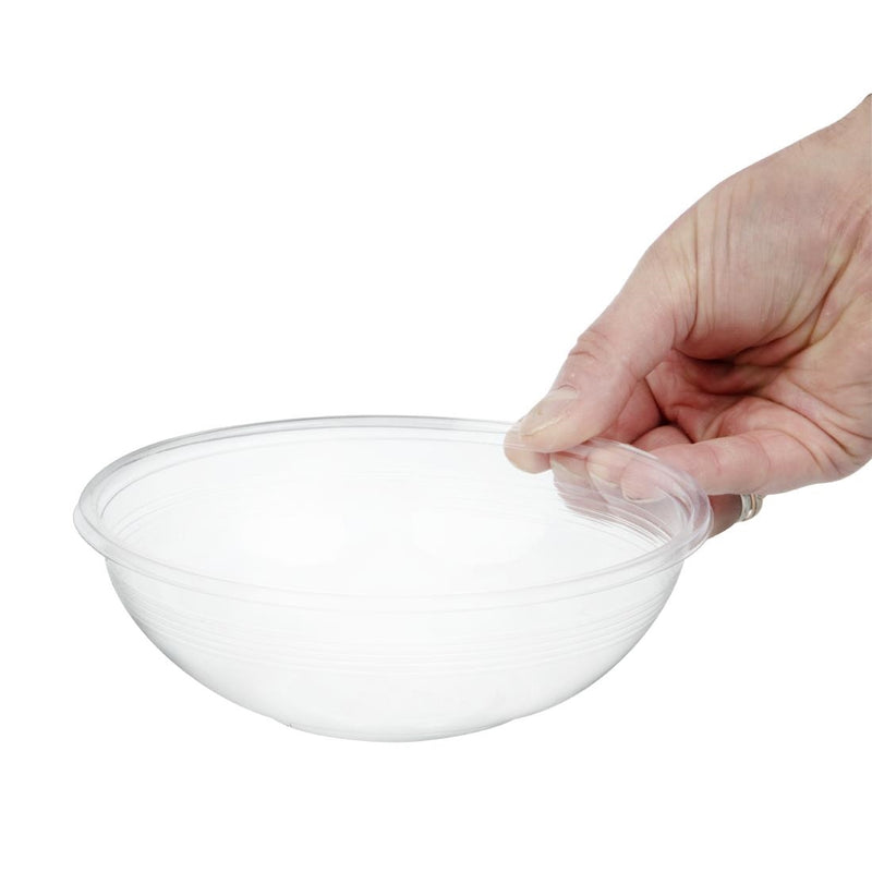 Vegware 185-Series Compostable Bon Appetit Wide PLA Salad Bowls 24oz (Pack of 300)