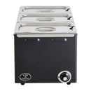 King Edward Wet and Dry Heat Bain Marie Black