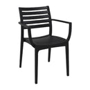 Fauteuil Artemis noir (paquet de 2)