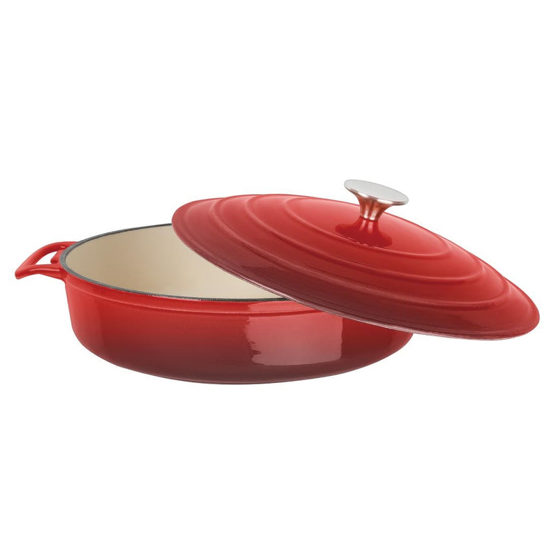 Vogue Red Round Sauté Pan 3.5Ltr