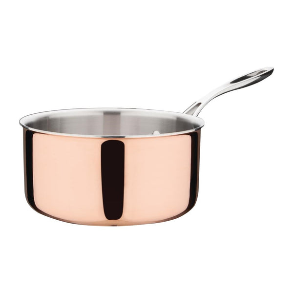 Vogue Induction Tri-Wall Copper Saucepan - 200x100mm