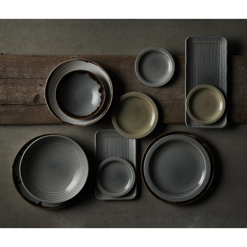 Dudson Harvest Norse Organic Rect Plate Grey 269mmx160mm (Pack of 12)