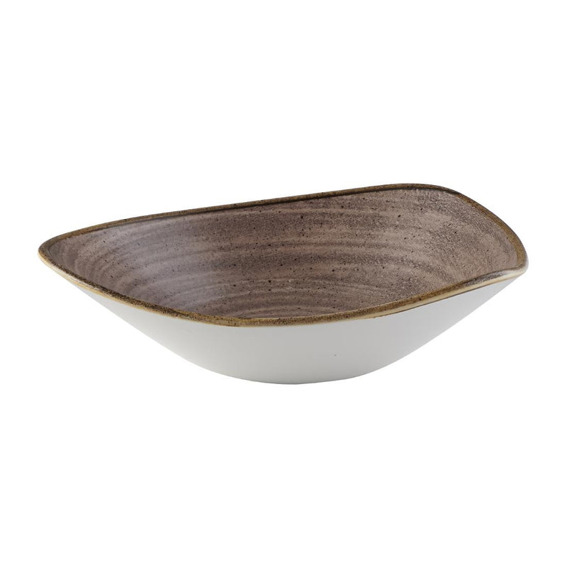 Churchill Stonecast Raw Lotus Bowl Brown 229mm (Pack of 12)